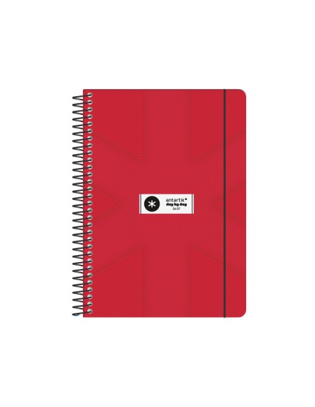 Agenda escolar antartik 26-27 espiral pack and go diseños surtidos bilingüe 80g papel fsc