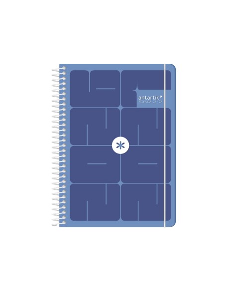 Agenda escolar antartik 26-27 espiral essentials diseños surtidos bilingüe 80g papel fsc