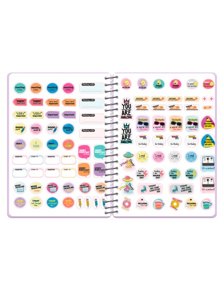 Agenda escolar liderpapel 26-27 espiral oriental dia pagina a6+ bilingue 80g papel fsc sacapuntas