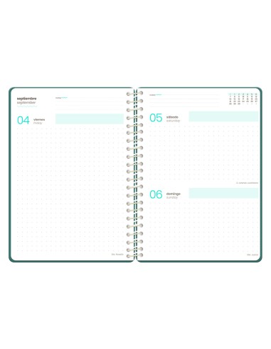 Agenda escolar liderpapel 26-27 espiral pattern...