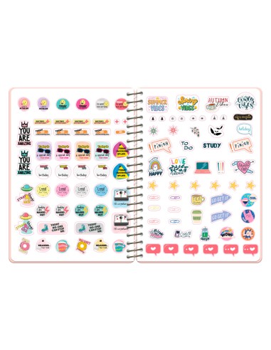 Agenda escolar liderpapel 26-27 espiral pattern...