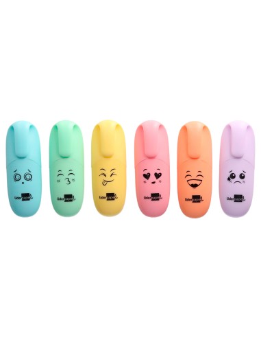 Rotulador liderpapel mini fluorescente pastel...