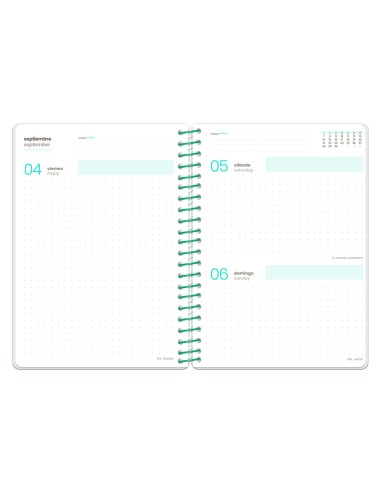 Agenda escolar liderpapel 26-27 espiral flowers...
