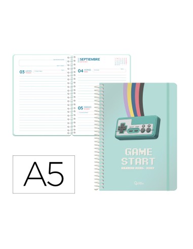 Agenda escolar liderpapel 26-27 espiral game on...