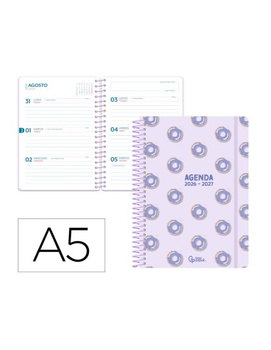 Agenda escolar liderpapel 26-27 espiral petite...