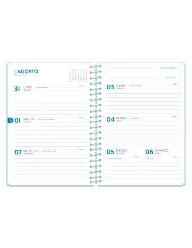 Agenda escolar liderpapel 26-27 espiral petite...