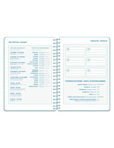 Agenda escolar liderpapel 26-27 espiral classic...