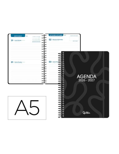 Agenda escolar liderpapel 26-27 espiral classic...