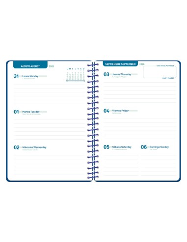 Agenda escolar liderpapel 26-27 espiral classic...