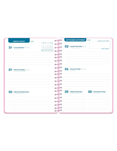 Agenda escolar liderpapel 26-27 espiral classic...