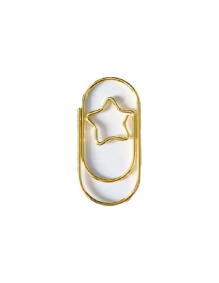 Clips imaginovo 28 mm forma estrella en blister de 10 unidades