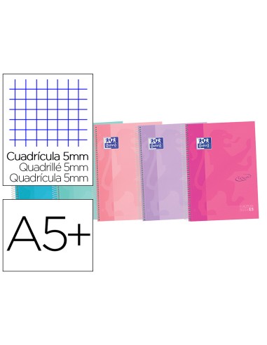 Cuaderno espiral oxford touch pastel...