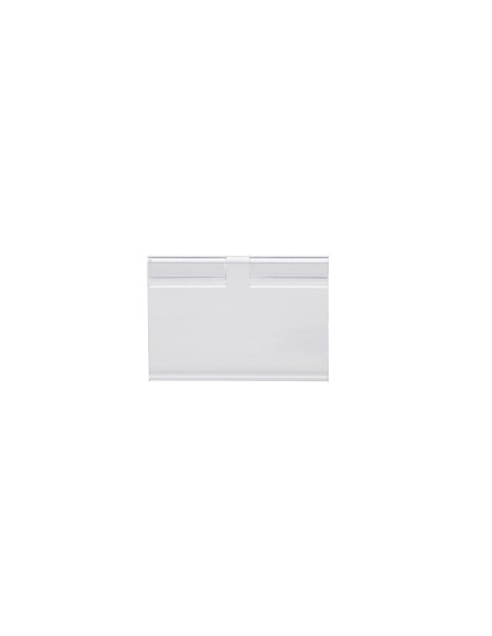 Soporte portaprecios q-connect para ganchos en t etiqueta 39x60mm transparente