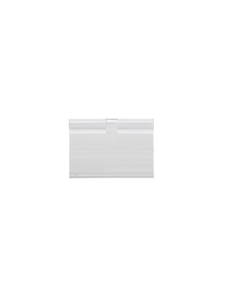 Soporte portaprecios q-connect para ganchos en t etiqueta 39x60mm transparente