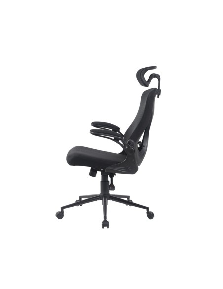 Silla de oficina archivo 2000 bolboreta mecanismo sincro refuerzo lumbar y respaldo de malla negro 690x640x1120-1220