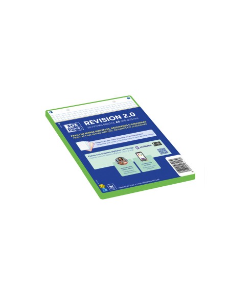 Ficha de revision oxford flashcards 2.0 148x210 mm 250 g cuadricula 5mm color verde menta paquete de 30 unidades