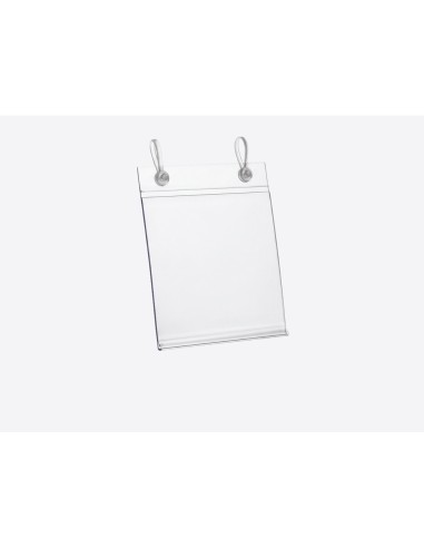 Soporte portaprecios q-connect con 2 agujeros y...