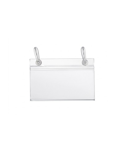 Soporte portaprecios q-connect con 2 agujeros y...