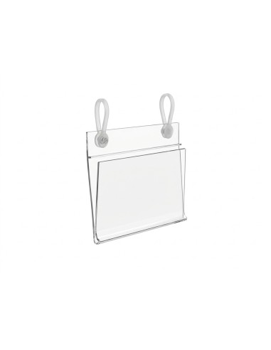Soporte portaprecios q-connect con 2 agujeros y...