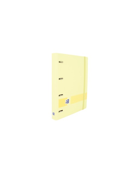 Carpeta con recambio oxford ebinder l&g pastel din a4+ 4 anillas 35 mm recambio 80 h cuadro 5 mm + juego 5