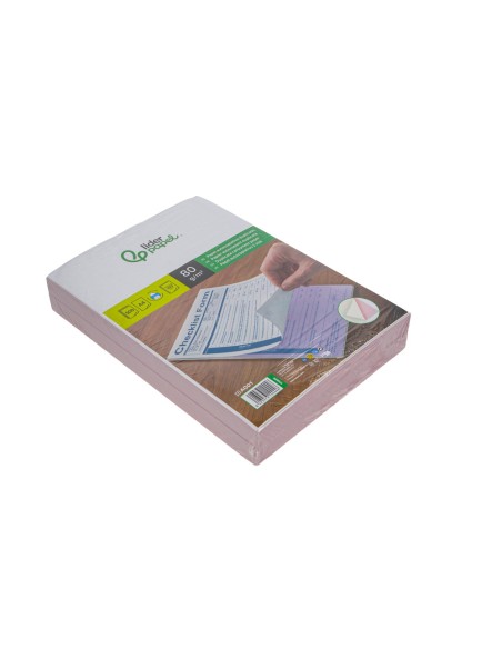 Papel autocopiativo liderpapel a4 prealzado duplicado blanco y rosa 80 g 500 hojas (250 juegos)