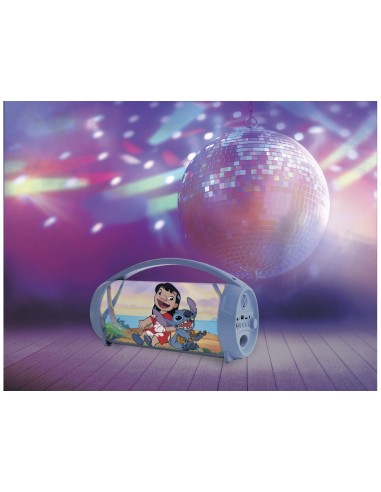 Altavoz con luz lexibook stitch bluetooth 5.0...