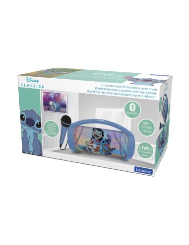 Altavoz con luz lexibook stitch bluetooth 5.0...