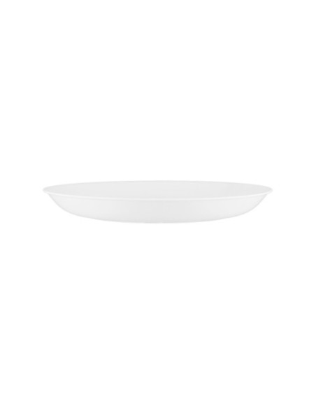 Plato polipropileno archivo 2000 llano 23,5 cm diametro reutilizable e irrompible libre bpa color blanco