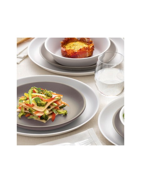 Plato polipropileno archivo 2000 hondo 17,8 cm diametro reutilizable e irrompible libre bpa color blanco