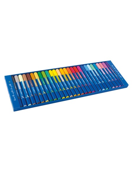 Rotulador giotto turbo pro doble punta caja de 30 unidades colores surtidos