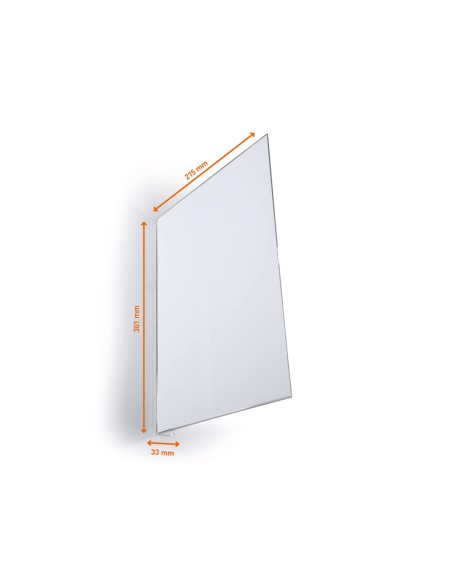 Señal de pasillo adhesiva durable din a4 vertical pack de 10 unidades