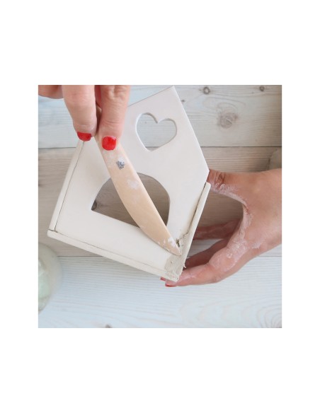 Pasta de modelar sio-2 plus color blanco natural paquete de 5 kg