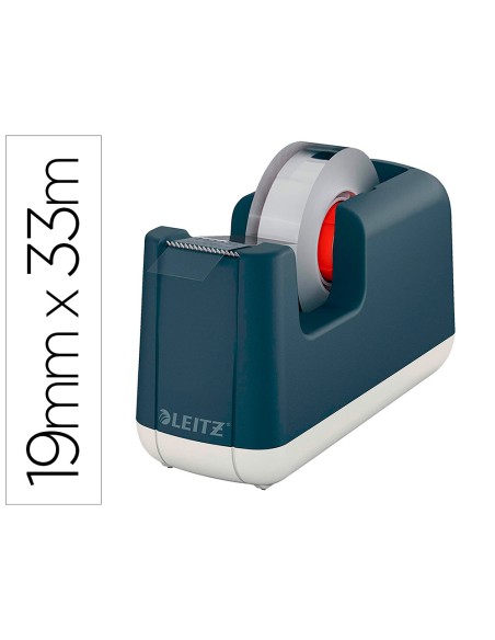 Portarrollo sobremesa leitz cosy plastico para cintas 33 m color gris