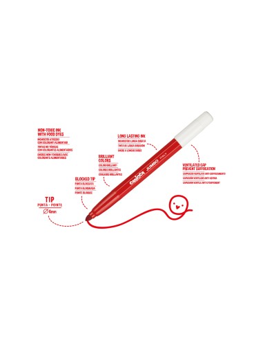 Rotulador carioca jumbo punta gruesa estuche de...