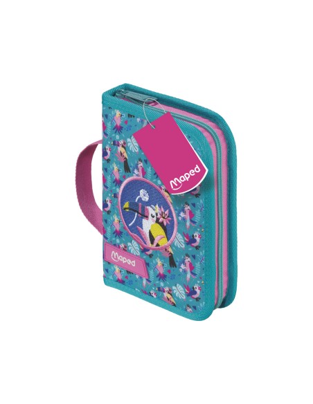Plumier escolar maped sencillo tropical 31 piezas