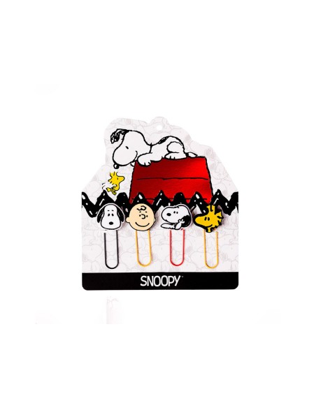 Clips mooving maw snoopy blister de 4 unidades