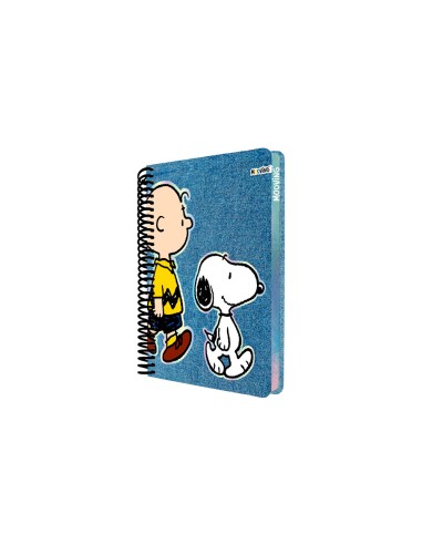 Cuaderno espiral mooving snoopy tapa dura din...