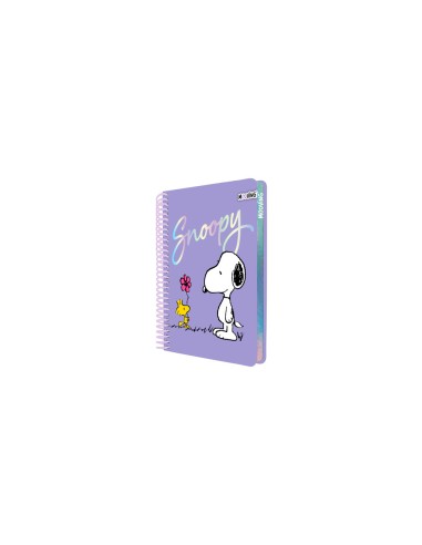 Cuaderno espiral mooving snoopy tapa dura din...