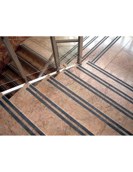 Cinta antideslizante q-connect gris 5 m x 25 mm