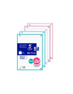 Recambio oxford din a4 100...