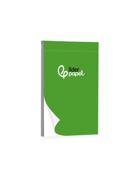 Bloc notas liderpapel liso b7 80 hojas 60g/m2 perforado