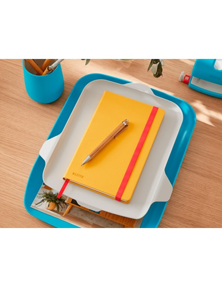 Bandeja sobremesa plastico leitz cosy azul 274x62x391 mm