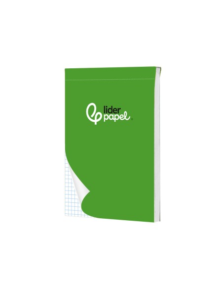 Bloc notas liderpapel cuadro 4mm a7 80 hojas 60g/m2 perforado