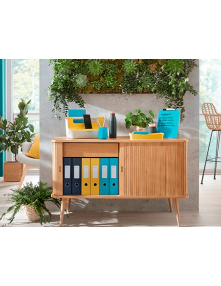 Bandeja sobremesa plastico leitz cosy amarillo 274x62x391 mm