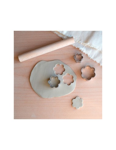 Cortador metalico sio-2 flor set de 3 piezas