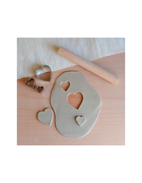 Cortador metalico sio-2 corazon set de 3 piezas