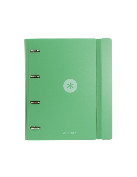 Carpeta 4 anillas de 35 mm mixtas antartik a4 foam color verde matcha