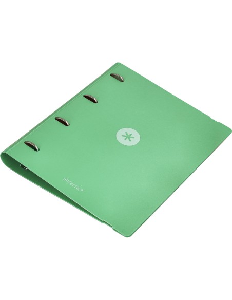 Carpeta 4 anillas de 35 mm mixtas antartik a4 foam color verde matcha