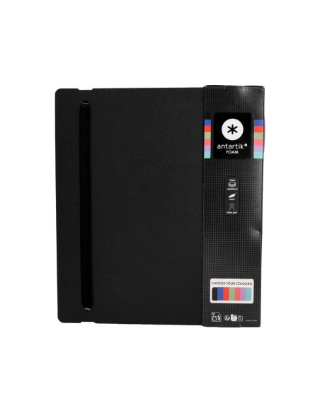 Carpeta 4 anillas de 35 mm mixtas antartik a4 foam color negro