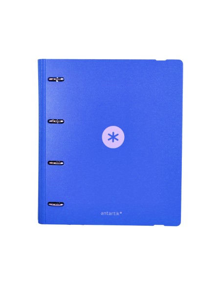 Carpeta 4 anillas de 35 mm mixtas antartik a4 foam color azul